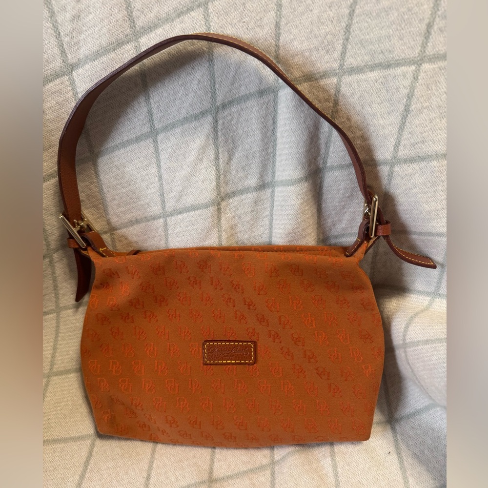 Dooney & Bourke - Mini Sac Shoulder Bag - Burnt Orange/Pumpkin Orange Canvas